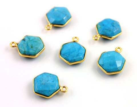 Turquoise Gemstone Connector Weight: 5-10 Grams (G)