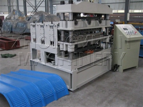 Hydraulic Crimping Roll Forming Machine By HANGZHOU ZHONGYUAN MACHINERY FACTORY