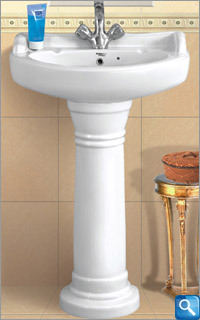 Pedestal hand wash basin