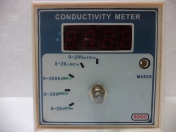 Blue And Cream Conductivity Meter