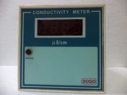 Cream And Blue Conductivity Meter