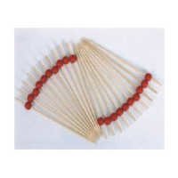 Bamboo Bead Red Height: 1 Inch (in)