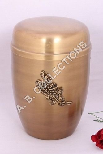 Brass Antique Rose Applique Europeon Metal Cheap Urn