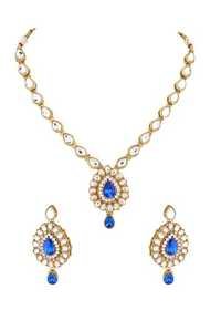 Royal Blue Kundan Pendant Set 338