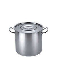 Hk Soup Pot - Stainless Steel, 10 Inch Size, 152.4x50.8 Mm Dimensions | Stackable Design, Suitable For Home And Hotel Use