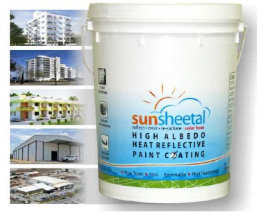 SunSheetal - High Albedo Heat Reflective Paint Coating