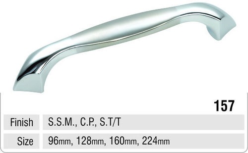 Contamporary Cabinet Handles - Metal, 96/128/160/224mm, Silver | Durable, Elegant Design, Easy Install, Fine Finish