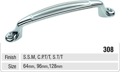 White Metal Cabinet Handles