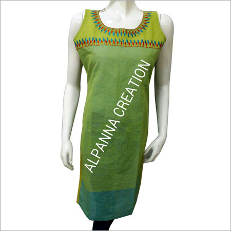 Green Ladies Summer Kurtis