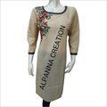 Off White Plain Kurtis