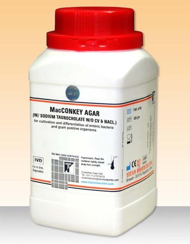 MacCONKEY AGAR (W/ SODIUM TAUROCHOLATE W/O CV & NaCl.)