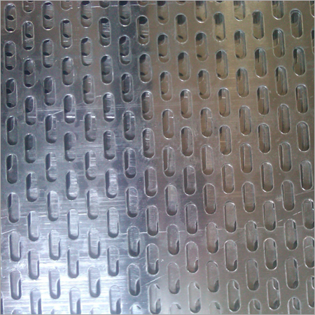 Oblong Hole Perforated Sheet