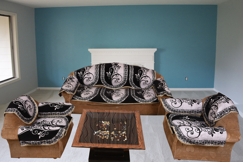 Chenille Sofa Panels - Chenille Fabric, 23x27 Inches, Assorted Colors & Designs | Attractive Printed Patterns For Home & Hotel Use
