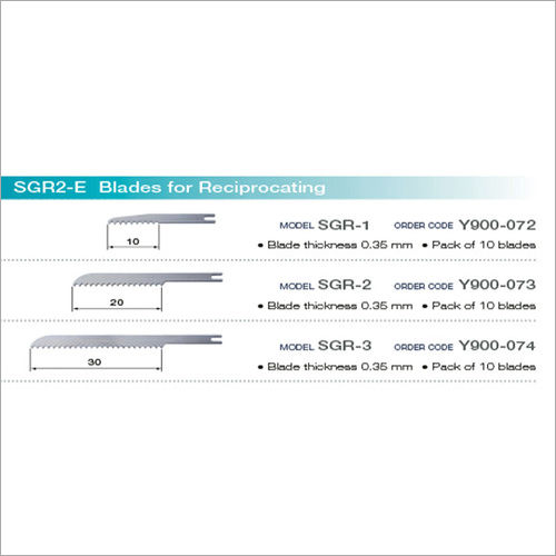 Reciprocating Blades - Application: Hospital