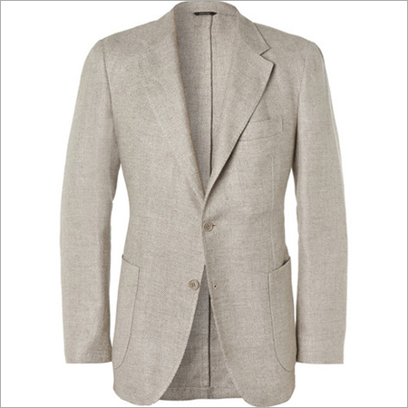 Loro Piana Woven and Wool Blend Blazer
