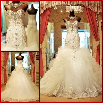 Wedding Bridal Gowns Hand Emroidery