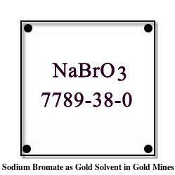 Sodium bromate for gold mines