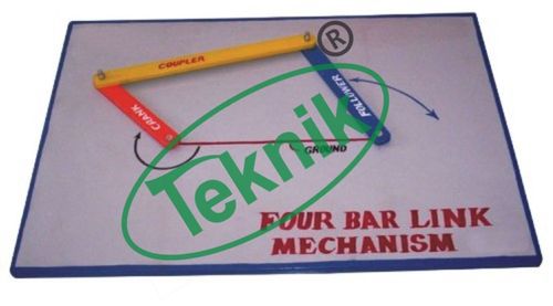 Planar Four-Link Mechanism - Color: Multicolor