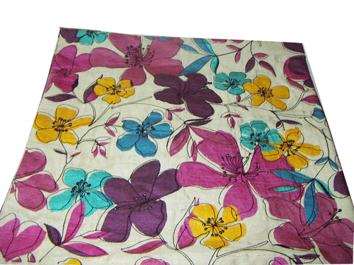 Printed Cushion Cover in 100% silk