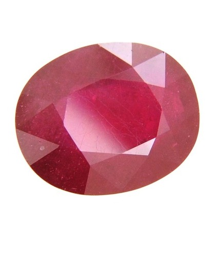 Natural Oval Cut Ruby Gemstone
