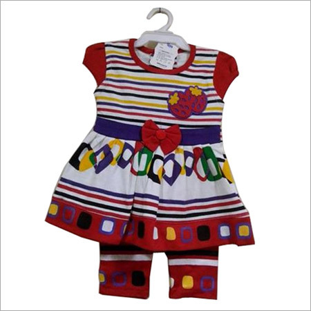 Girls Hosiery Top with Leggings - Hosiery Material, Size 1-9 Years, Multicolor | Soft Fabric, Stylish Prints, Comfortable Fit