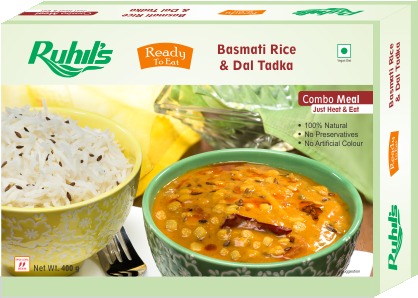 Ready To Eat Basmati Rice and Dal Tadka
