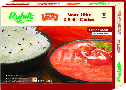 Ready To Eat Basmati Rice and Butter Chicken