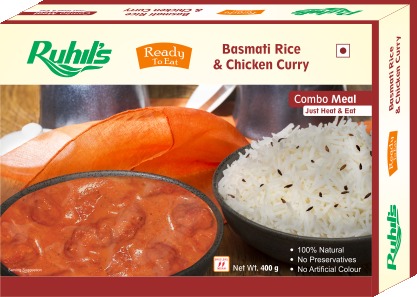 Ready To Eat Basmati Rice and Chicken Curry