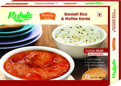 Ready To Eat Basmati Rice and Mutton Korma