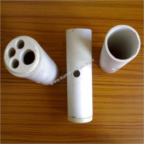 Refractory Muffle Tube with Center Hole and Plugs Refractory Muffle Tube with Center Hole and Plugs