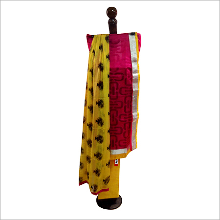 Yellow And Red Printed Salwar Kameez