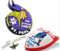 Soft PVC Badges - Soft Plastic Material 3D Design with Vibrant Paint Finish | Customizable Decorative Solutions