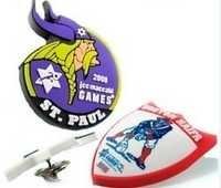 Soft Pvc Badges - Soft Plastic Material, 3d Design With Vibrant Paint Finish | Customizable Decorative Solutions