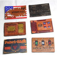 Jeans Pu Labels - Rubber Material, 25.4 - 127 Mm Length, 38.1 - 76.2 Mm Width | Designed For Garment Labeling, Custom Printing Available