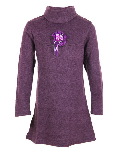 Tunic - Knit Fabric Various Sizes Purple | Soft Fabric Turtleneck Long Sleeves Stylish Design Comfortable Fit Durable Material