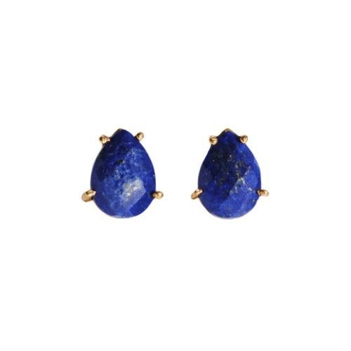 Earrings Lapis Lazuli Gemstone Studs