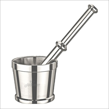 Stainless Steel Mortar with Pestle (Khalbatta)