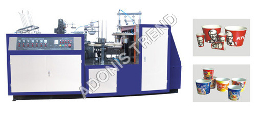 Paper Bowl Forming Machine - Stainless Steel 500 kg Blue | Automatic Operation 240V 1 Year Warranty
