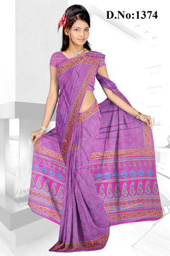 Traditional Designer Sarees - Silk, 5.5 Meters, Purple | Printed, Elegant Design, Soft Fabric, Vibrant Colors