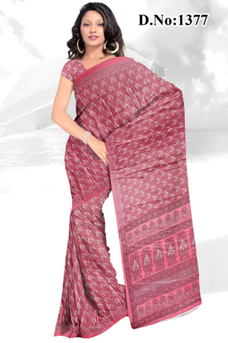 Plain Georgette Saree