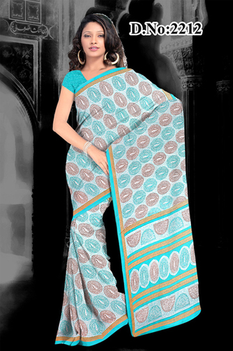 Checkered Silk Saree Online