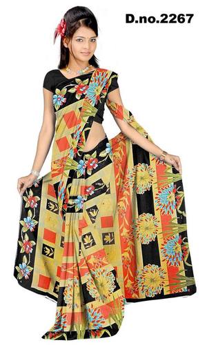 Indian Marble Chiffon Saree