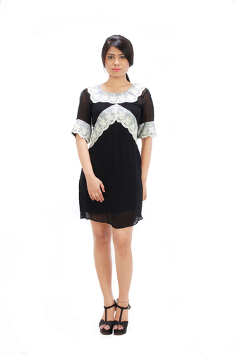 Embroidered Lace Kurti