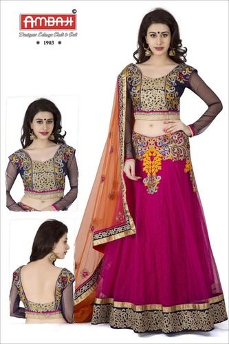 Red White Lehenga Choli