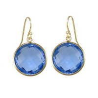 Blue Topaz Gemstone Earring