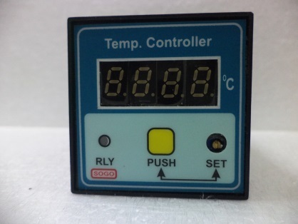 Temperature Controller - Mild Steel Powder Coated, 48x48x100 mm, Blue Color, Electric Operation, 100-240 Volt Power