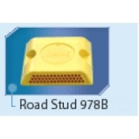 Road Studs - Plastic 50x50x25 mm Yellow, Reflective Surface Mount, Increased Visibility and Durable Design