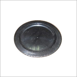 Black Round Plastic Plates