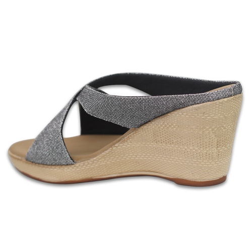 Designer Silver ladies Wedges