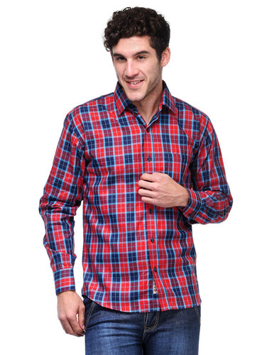 RED-BLUE FULL SHIRT